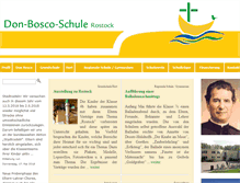 Tablet Screenshot of don-bosco-schule-rostock.de